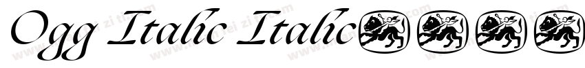 Ogg Italic Italic字体转换